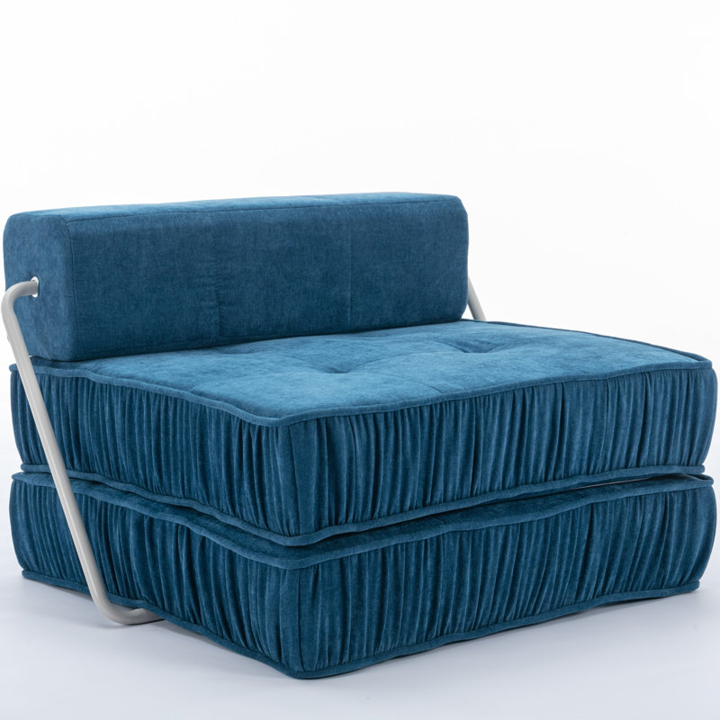 Demariana Modular Sectional: Chic Chenille Sofa With Removable Back Cushion, Single Seat