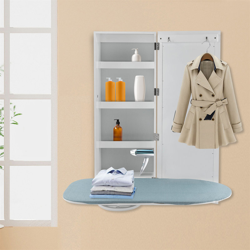 Wood Mounted Ironing Board / Center
