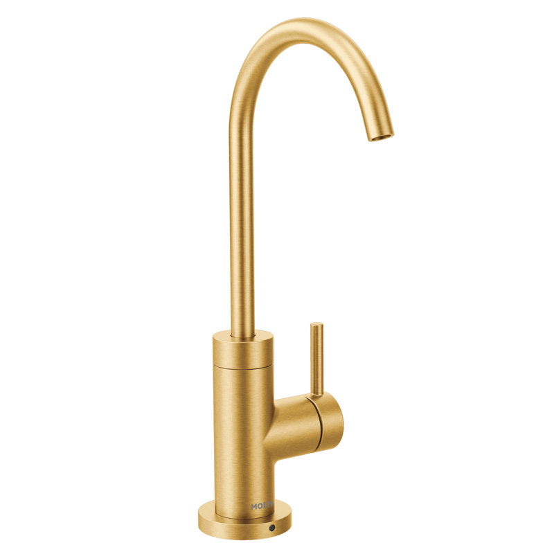 moen sip modern cold water kitchen beverage faucet with optional filtration system s5530bg