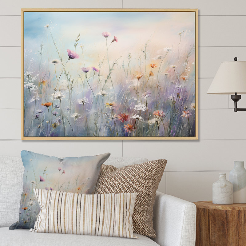 Wildflowers Wander meadows - Wildflowers Wall Art for Living Room
