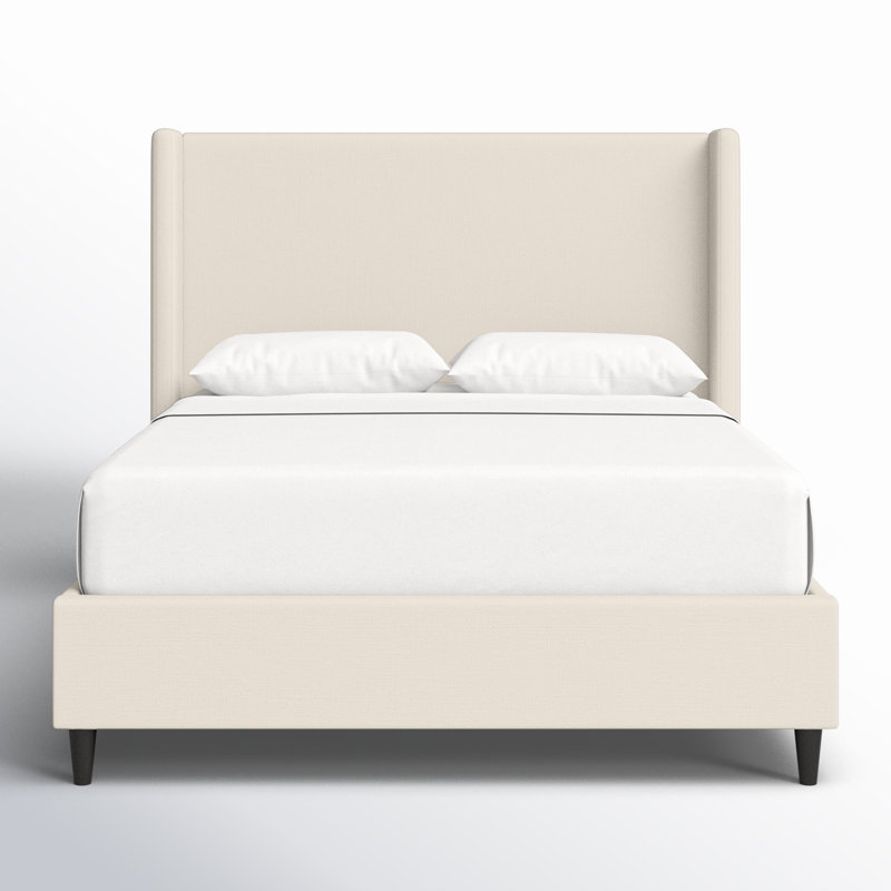 incomplete, Birzer Queen Upholstered Wingback Bed