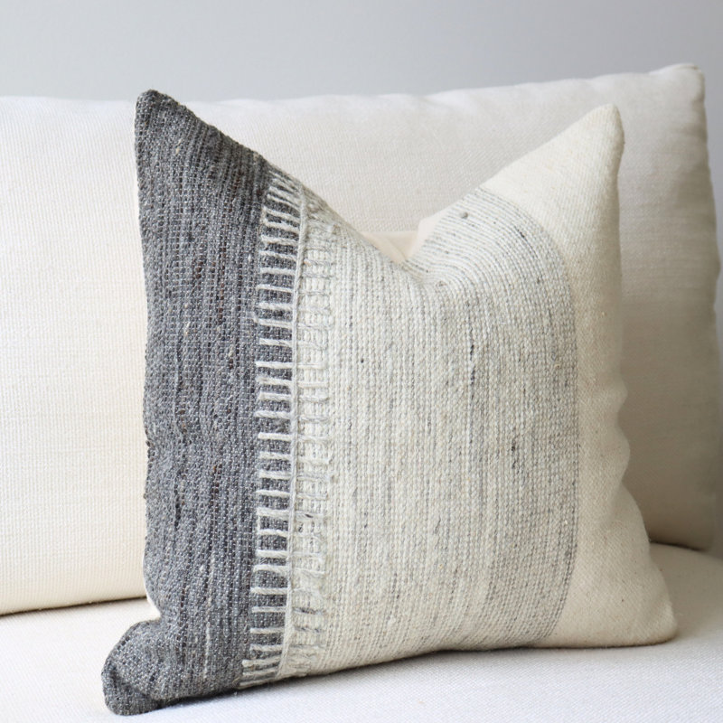 Wool and Cotton Pillow Cover