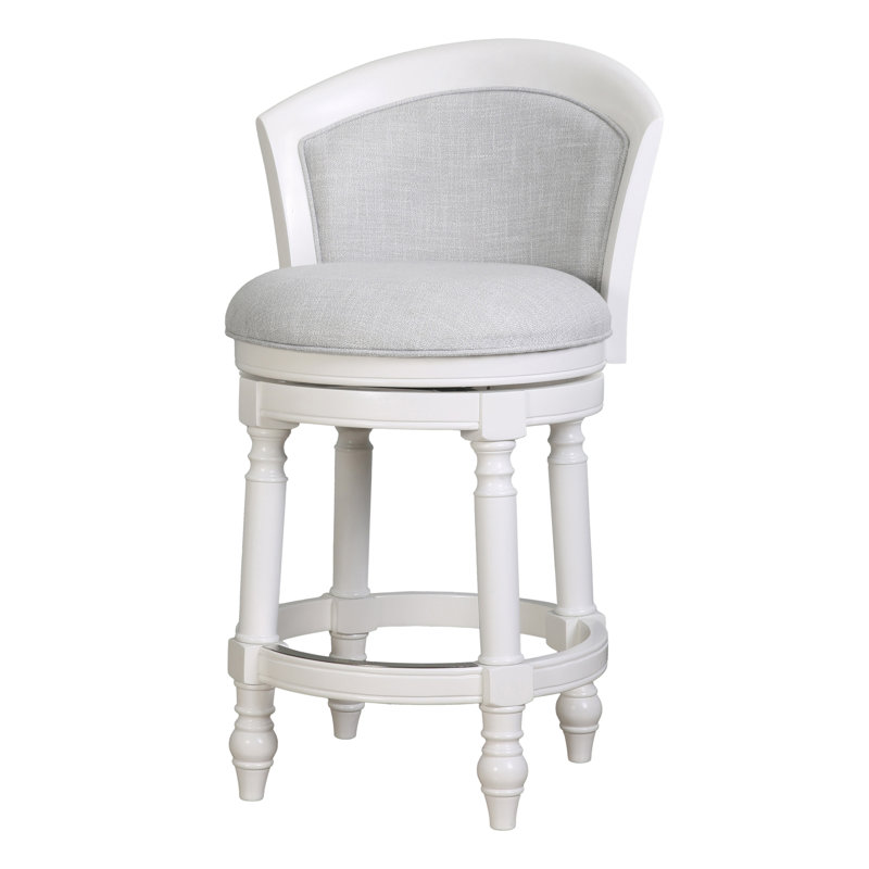 Tino Low Back Wood Swivel Stool