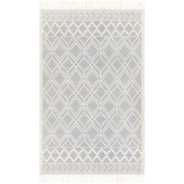 Surya Farmhouse Handmade Wool Ivory Area Rug