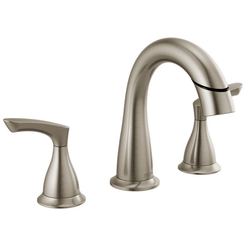 Broadmoor Widespread Pull Out Sprayer Bathroom Faucet, 2-handle Bathroom Sink Faucet with Drain 35765LF-SPPD