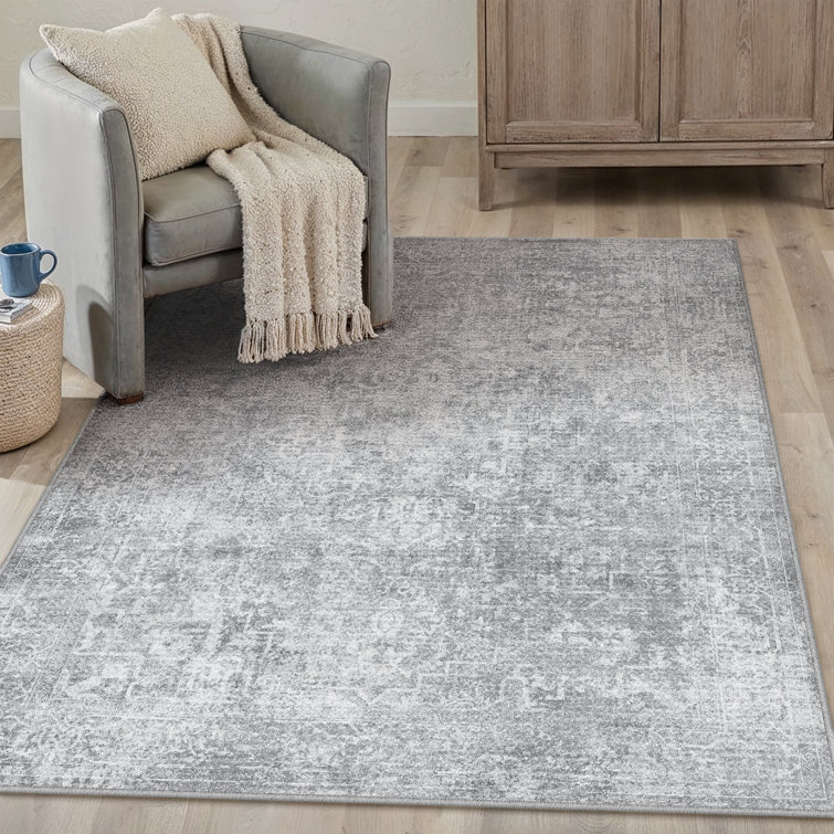 Ladonya Versatile Elegance Machine Washable Area in Light Gray