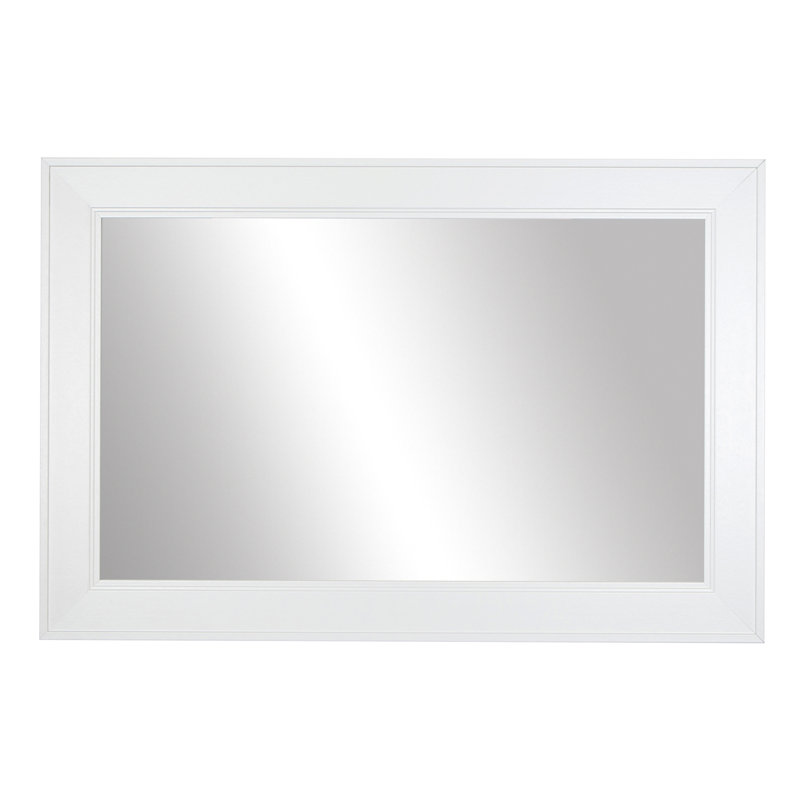 Aseer Wood Framed Mirror with Safety Backing Ideal for Bathroom/Vanity Mirror