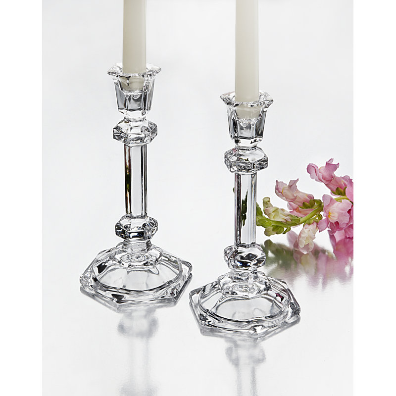 similar 7.4'' H Crystal Tabletop Candlestick (Set of 2)