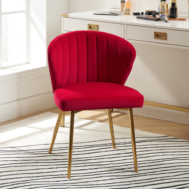 Euclid 29"H Modern Velvet Accent Chair with Tufted Back