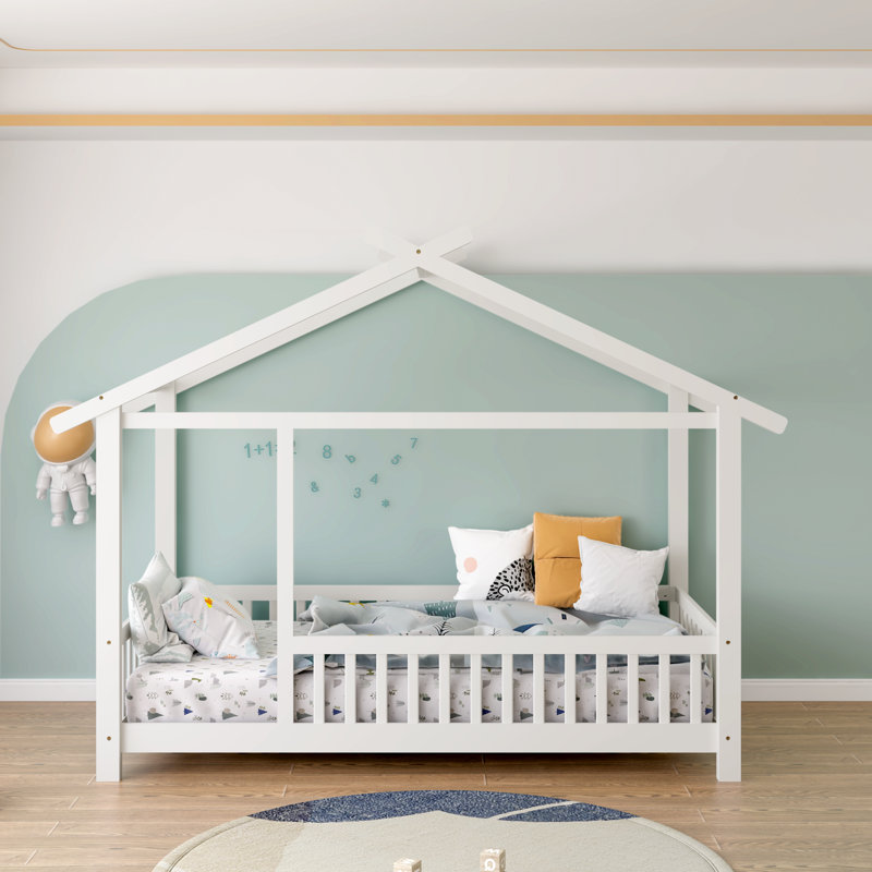 (Incomplete) Andry Solid Wood Canopy Bed Kids Bed
