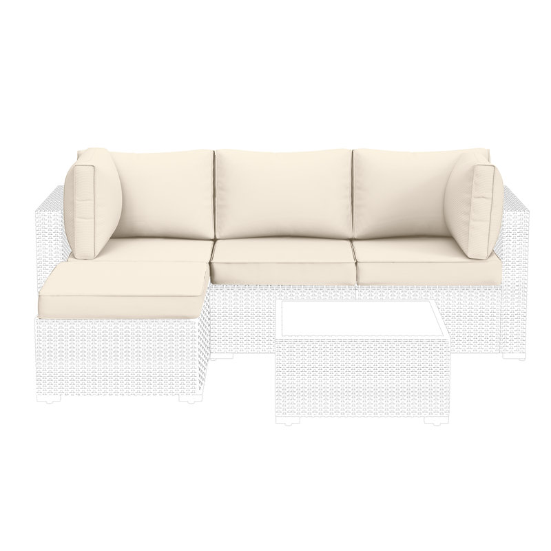 Outdoor Replacement Cushion Set Seat/Back Cushion(Sofa Not Included)
