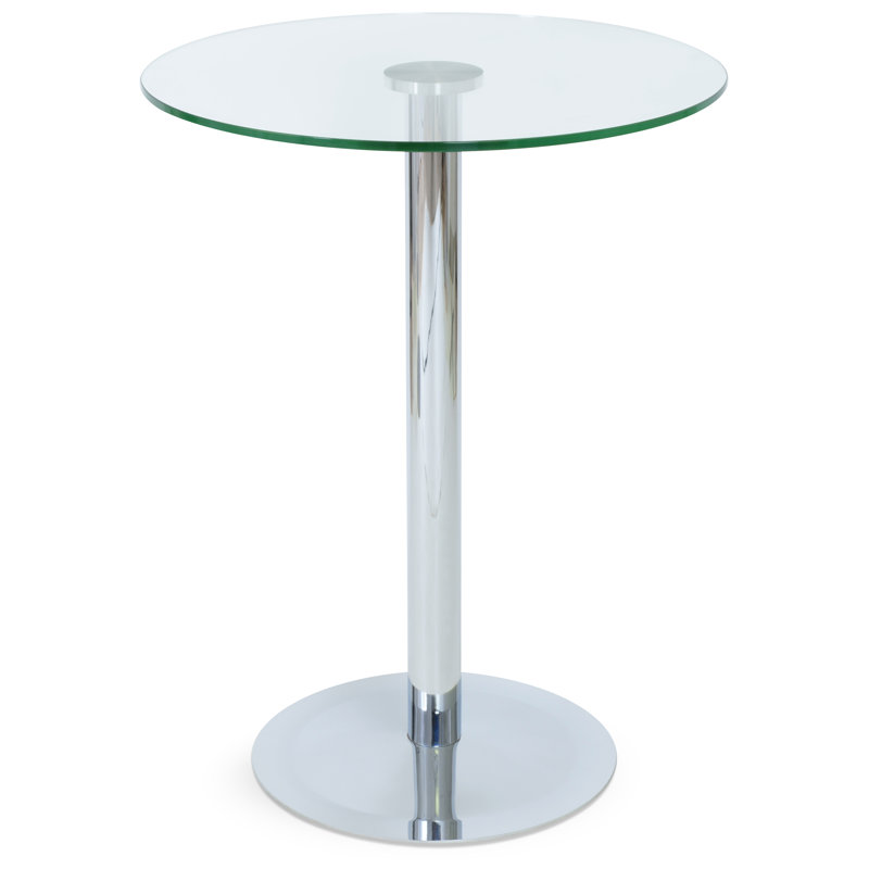 Lady Round Glass Bar Table