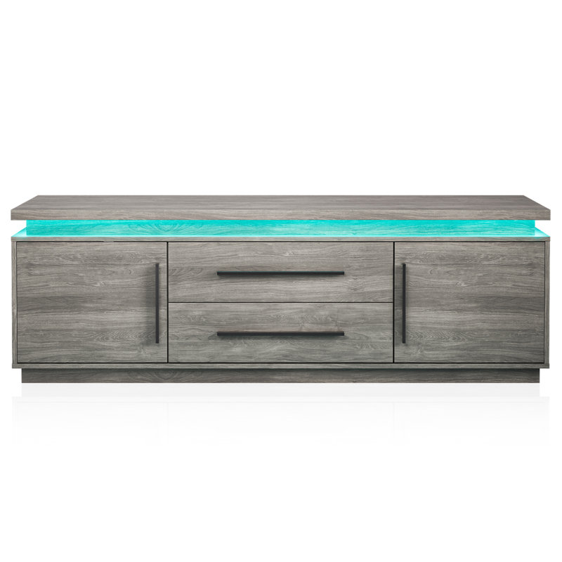 color black *Fedra 67'' W Storage Credenza