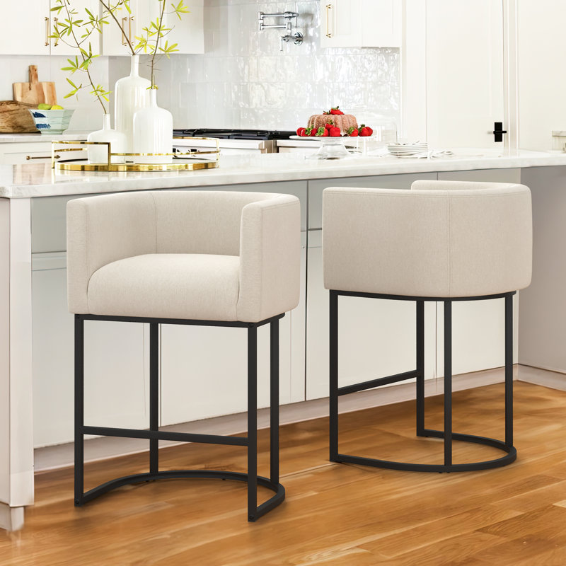 Bechtold Upholstered Counter Stool (Set of 2)