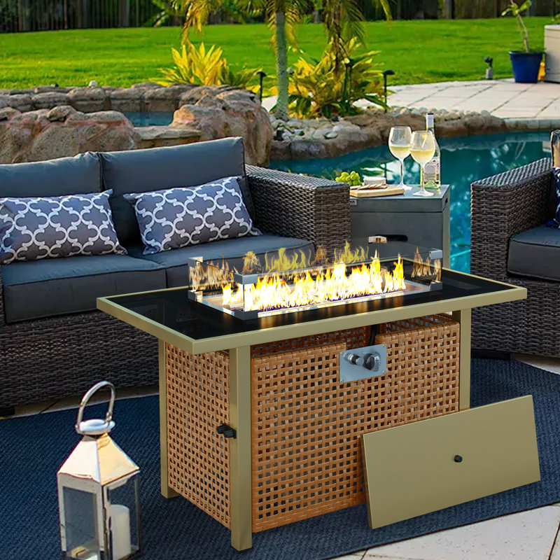 Propane Gas Outdoor Fire Pit Table