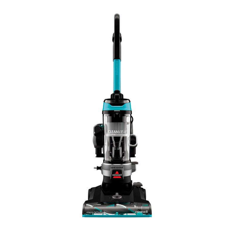 BISSELL CleanView® Rewind Upright Bagless Vacuum Cleaner | 3676 Black/Blue with Crevice Tool 3676