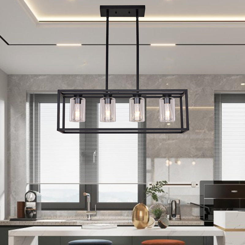Dionna 4 - Light Dimmable Rectangle Chandelier