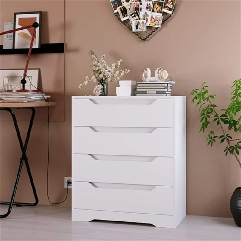 Basanti 4 Drawer Chest, Handless Design