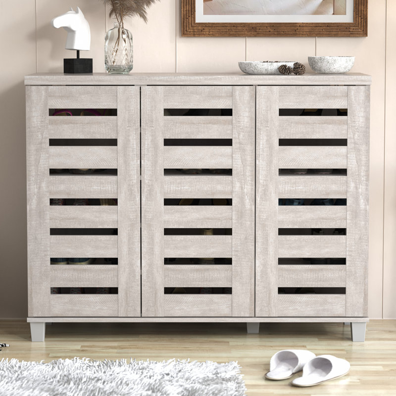 (Brown) Lismore Shoe Storage Cabinet Up to 20 Pairs