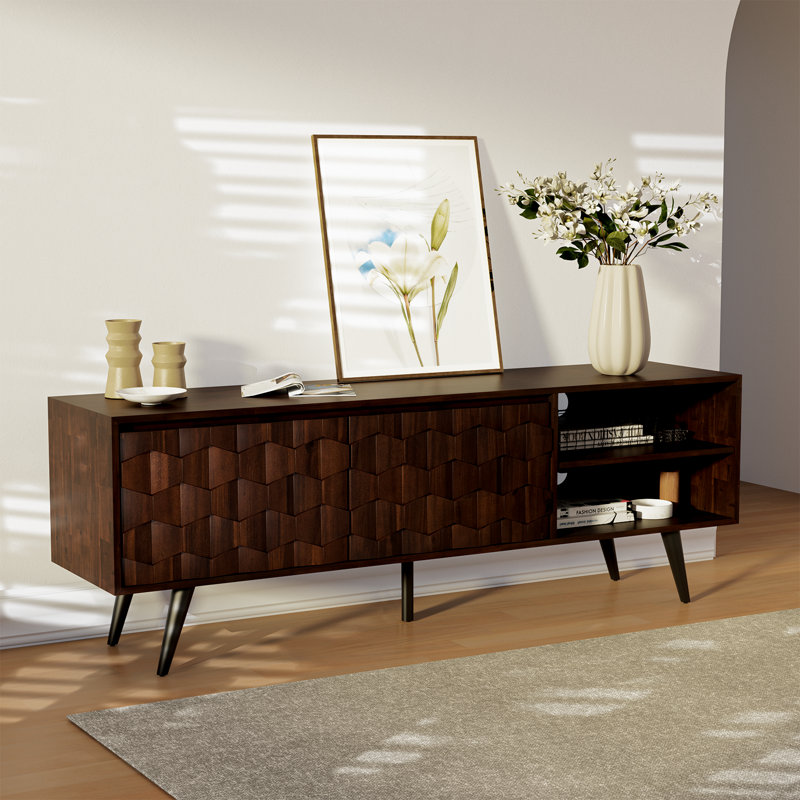 Georgina 65" Solid Wood TV Stand for TVs up to 55"