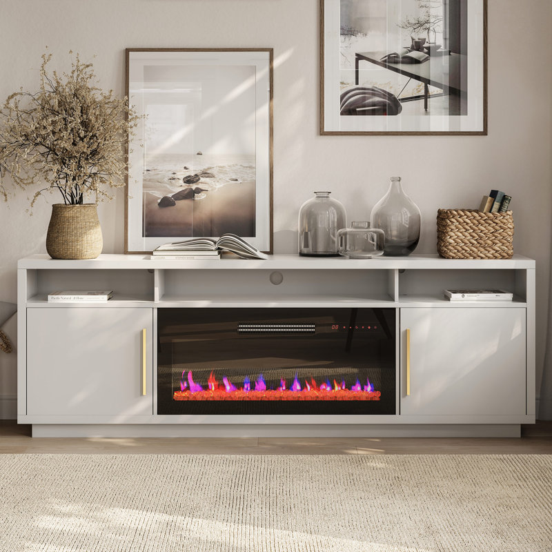 79\" TV Stand With 36\" Electric Fireplace and Cat Litter Box, White
SIMILAR 