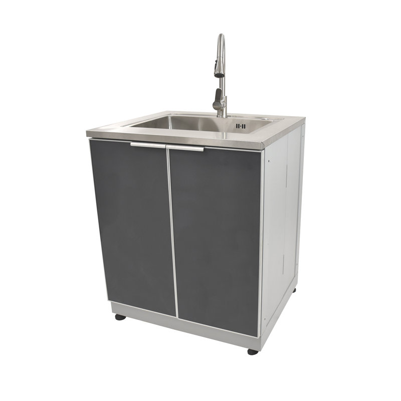blue sky outdoor living 26" stainless steel top for sink - 1 modular outdoor kitchen