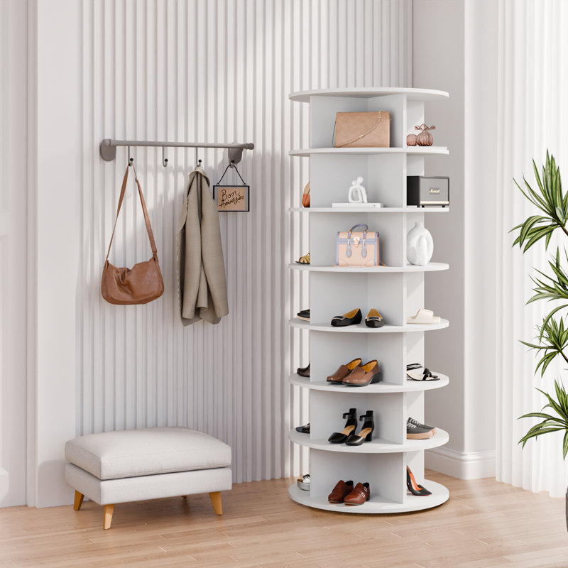 7 Tier Rotating Shoe Rack Tower