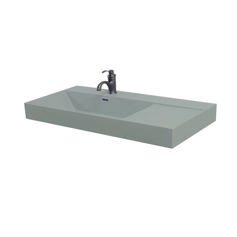 39.37'' Single Vanity Top with Sink and 1 Faucet Holes