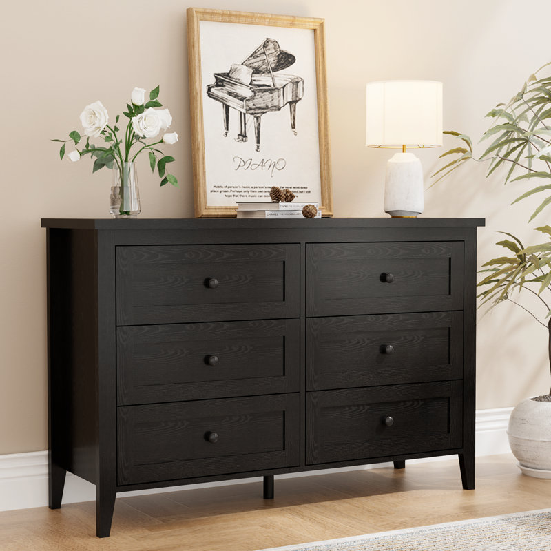 Wilma 6 Drawer Double Dresser For Bedroom