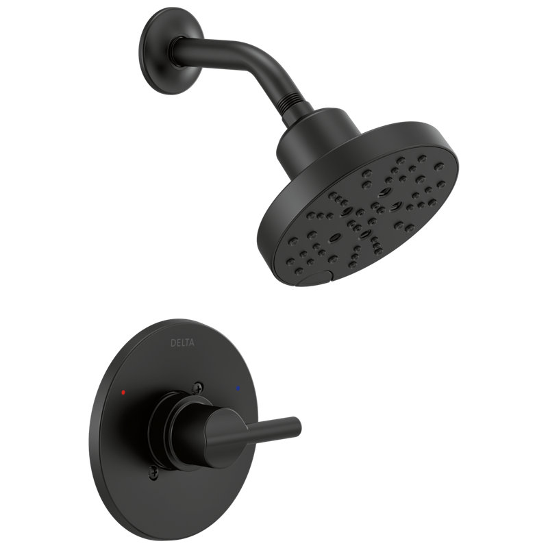 Nicoli Single-Function Shower Faucet Set, Shower Trim Kit with H2Okinetic Shower Head and Valve 142749-BL