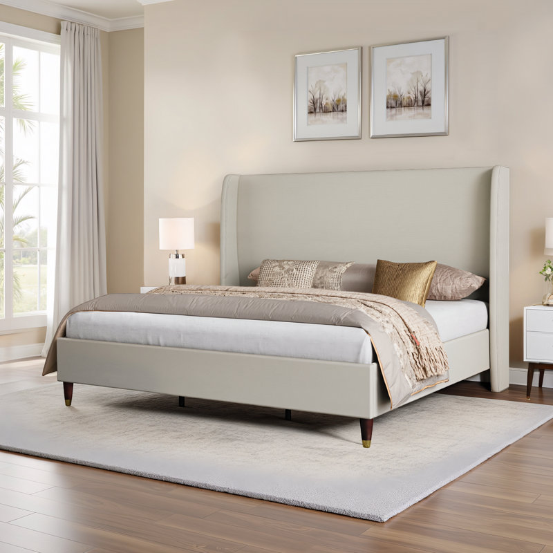belo upholstered platform bed