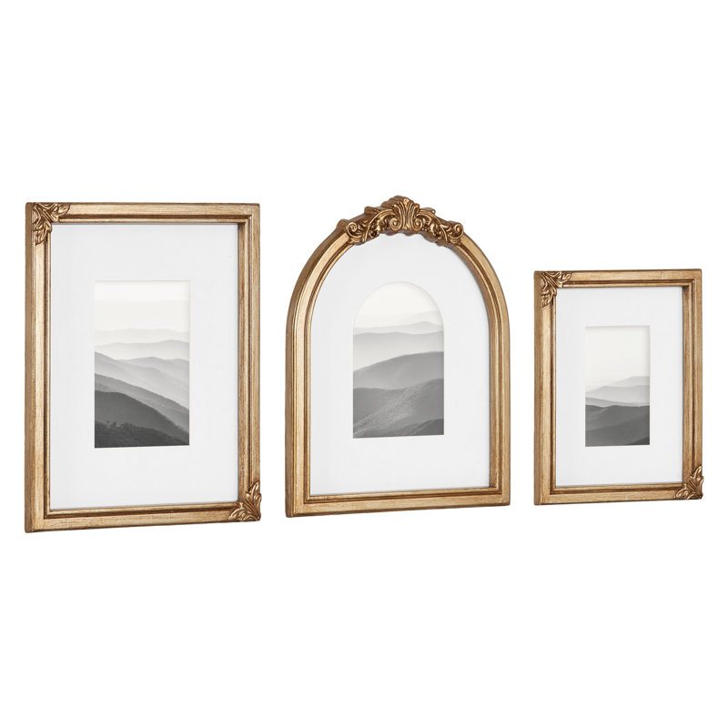 Arendahl Three-Piece Vintage Ornate Picture Frame Set