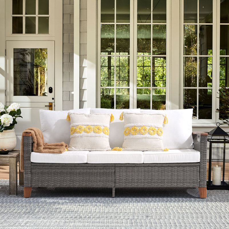 Outdoor Patio Sofa With Cushions