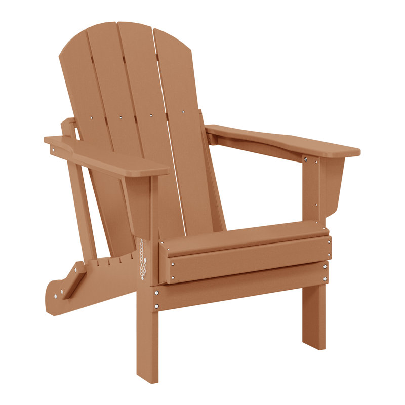 Shawnna Weather-Resistant Foldable Outdoor Adirondack Chair