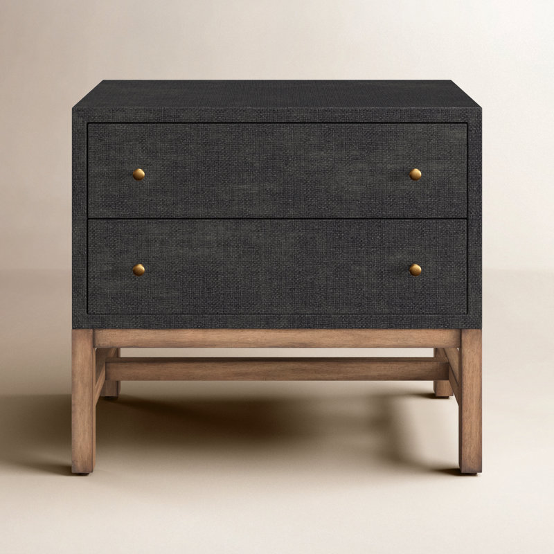 Hakana 2 - Drawer Raffia Nightstand