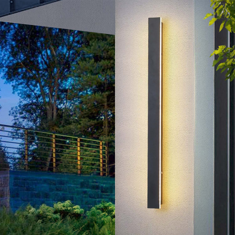 Aluminum Outdoor Modern Rectangle IP65 Anti-Rust LED Wall Sconce Lighting