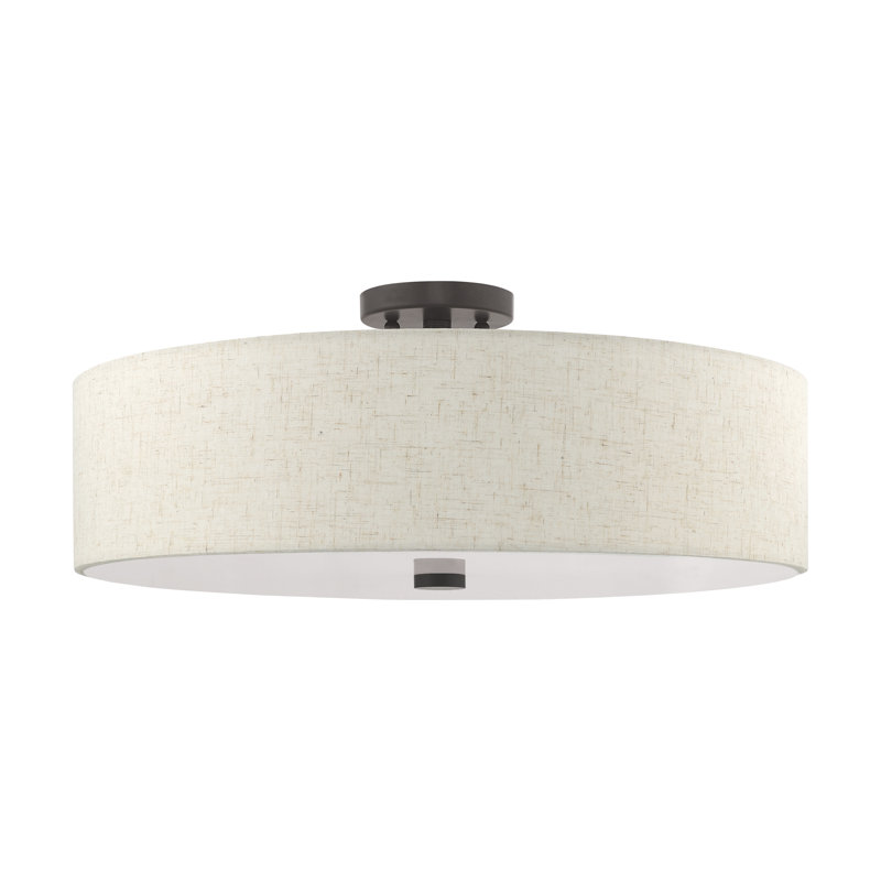 Flaire Fabric Semi Flush Mount
