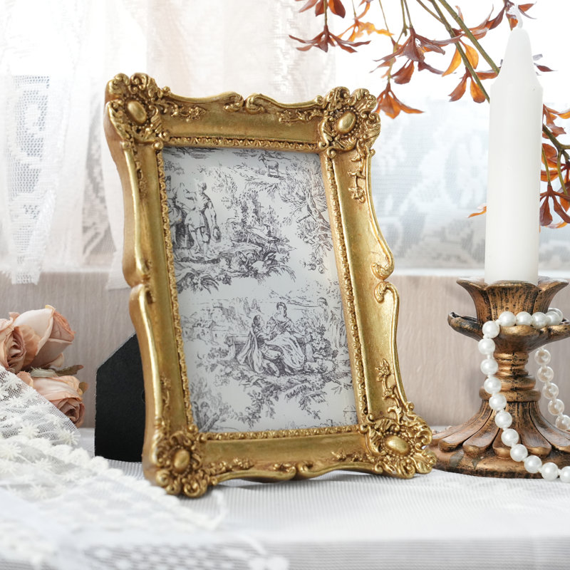 vintage desktop picture frame for 5" x 7" picture decorative painting