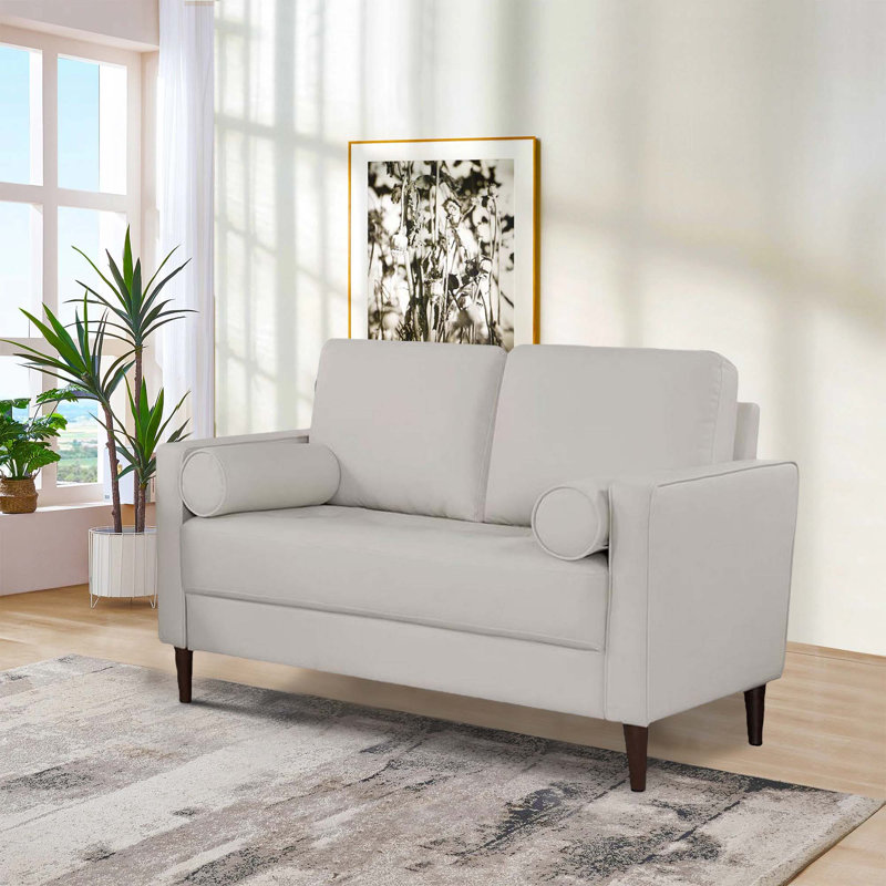sem 52.37'' faux leather loveseat