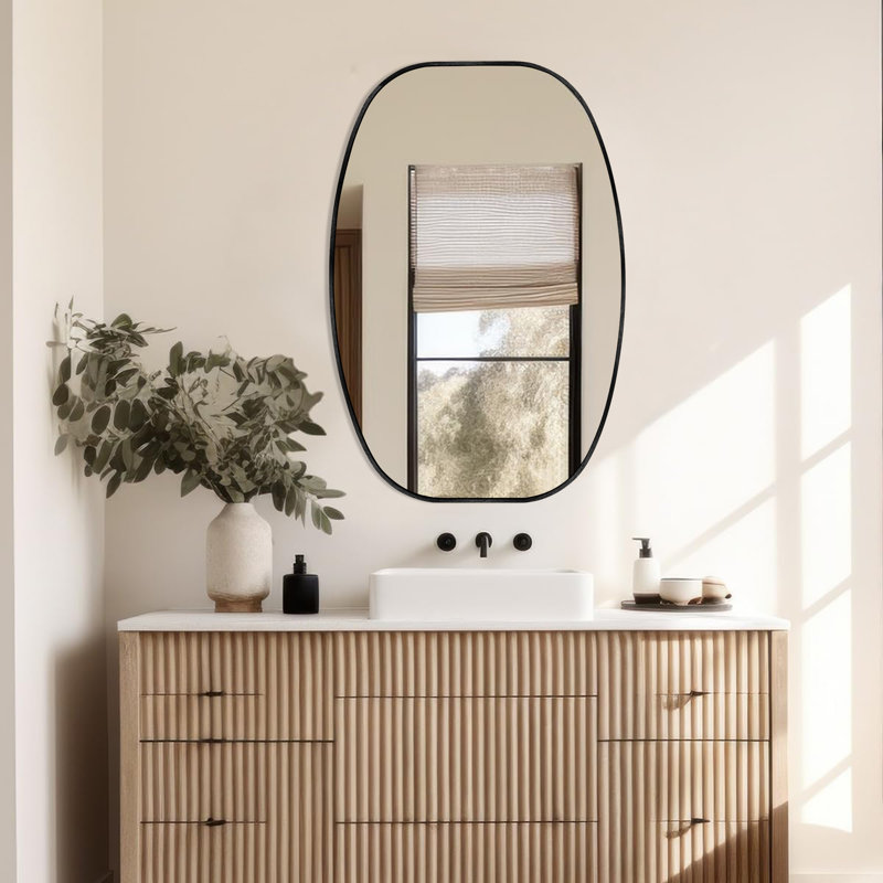 Oval Bathroom Mirror for Over Sink