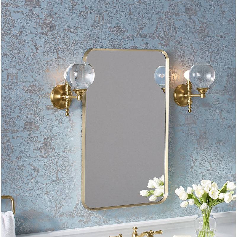 KOHLER Essential Rectangular Wall Mirror, Bathroom / Vanity Mirror with Frame