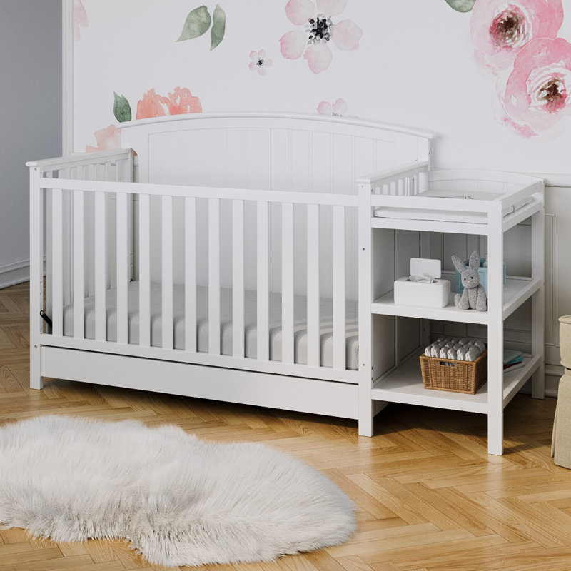 Steveston 5-in-1 Convertible Crib and Changer with Storage