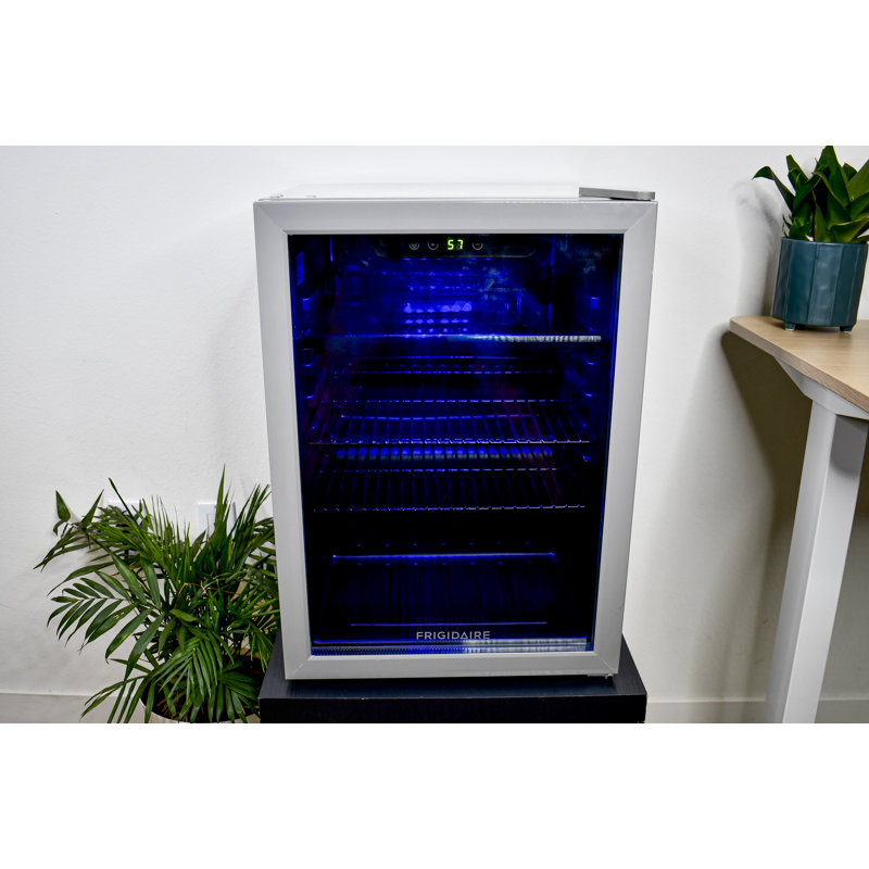 FRIGIDAIRE Beverage Refrigerator, Compact Mini Fridge with Digital Temperature Control, Fits 88 Cans