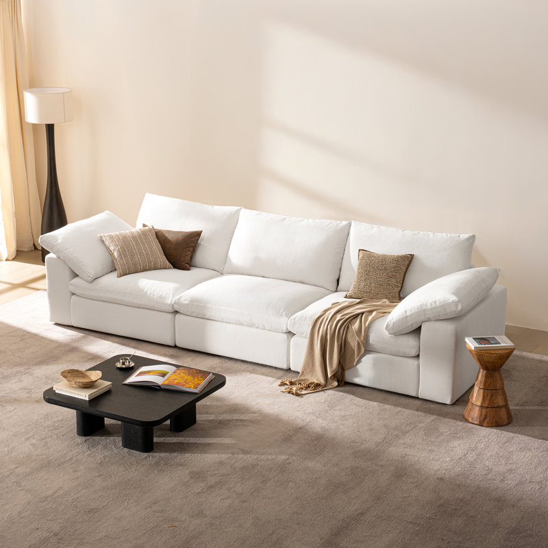 110.2" 3 Seater Cloud Couch, Oversized Modular Sectional Sofa,Wide&Deep Seat Sofas For Living Room