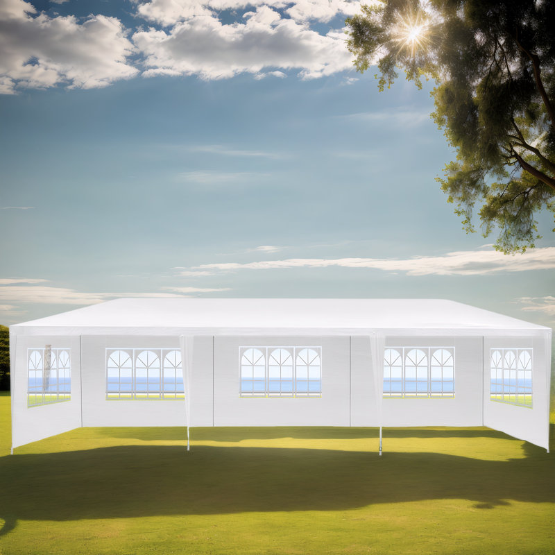 10x30' Party Canopy Tent with Removable Sidewalls - Outdoor Wedding Gazebo for Special Events