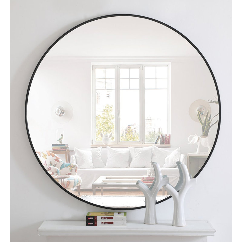 Sabine Metal Round Wall Mirror