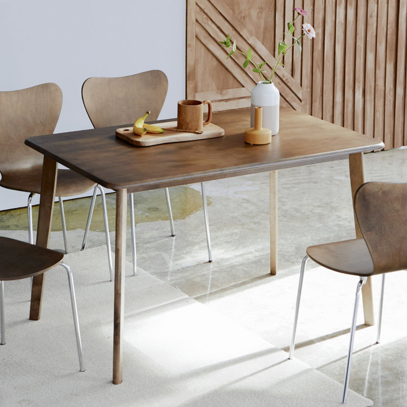 Glaskowski 47.2"L Mid-Century Modern Solidwood Dining Table