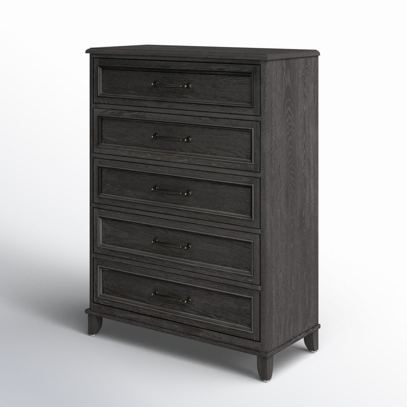 Hammie Solid Wood 40'' W 5 - Drawer Dresser