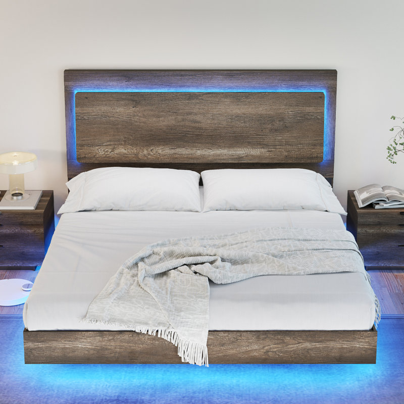 Tryston Floating Bed with LED Light