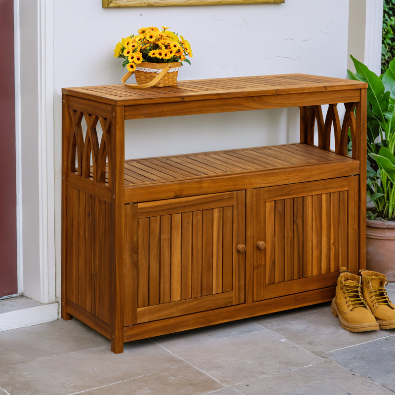 Solid Wood Cabinet Deck Box